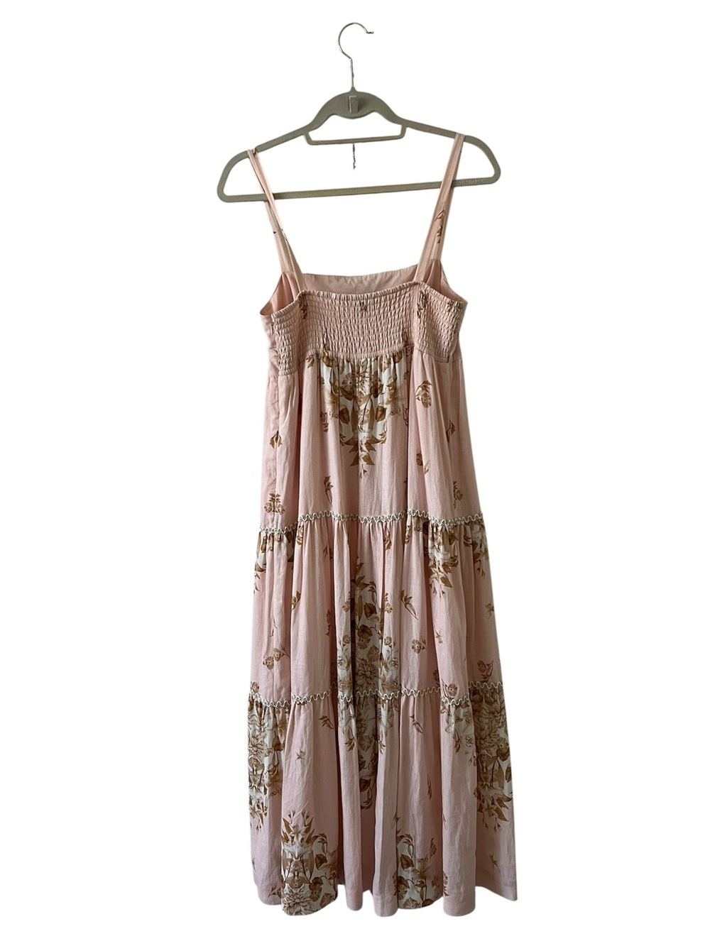Sachin & Babi Giorno Tiered Floral Linen Blend Maxi Dress Cottagecore Medium - Picture 12 of 16